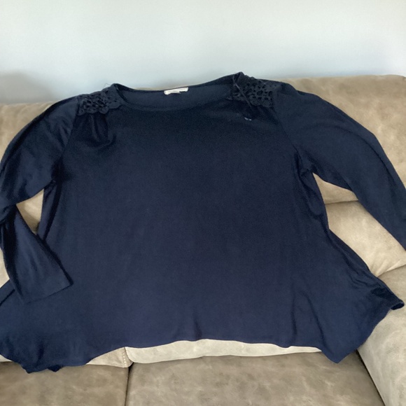 JohnPaulRichard 1x XL Navy handkerchief  top - Picture 1 of 5